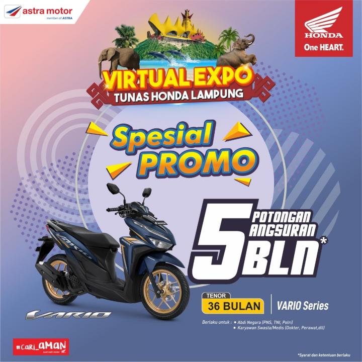 Beli Honda Vario Sekarang, Ada Potongan Angsuran 5 Bulan di Astra Motor Natar